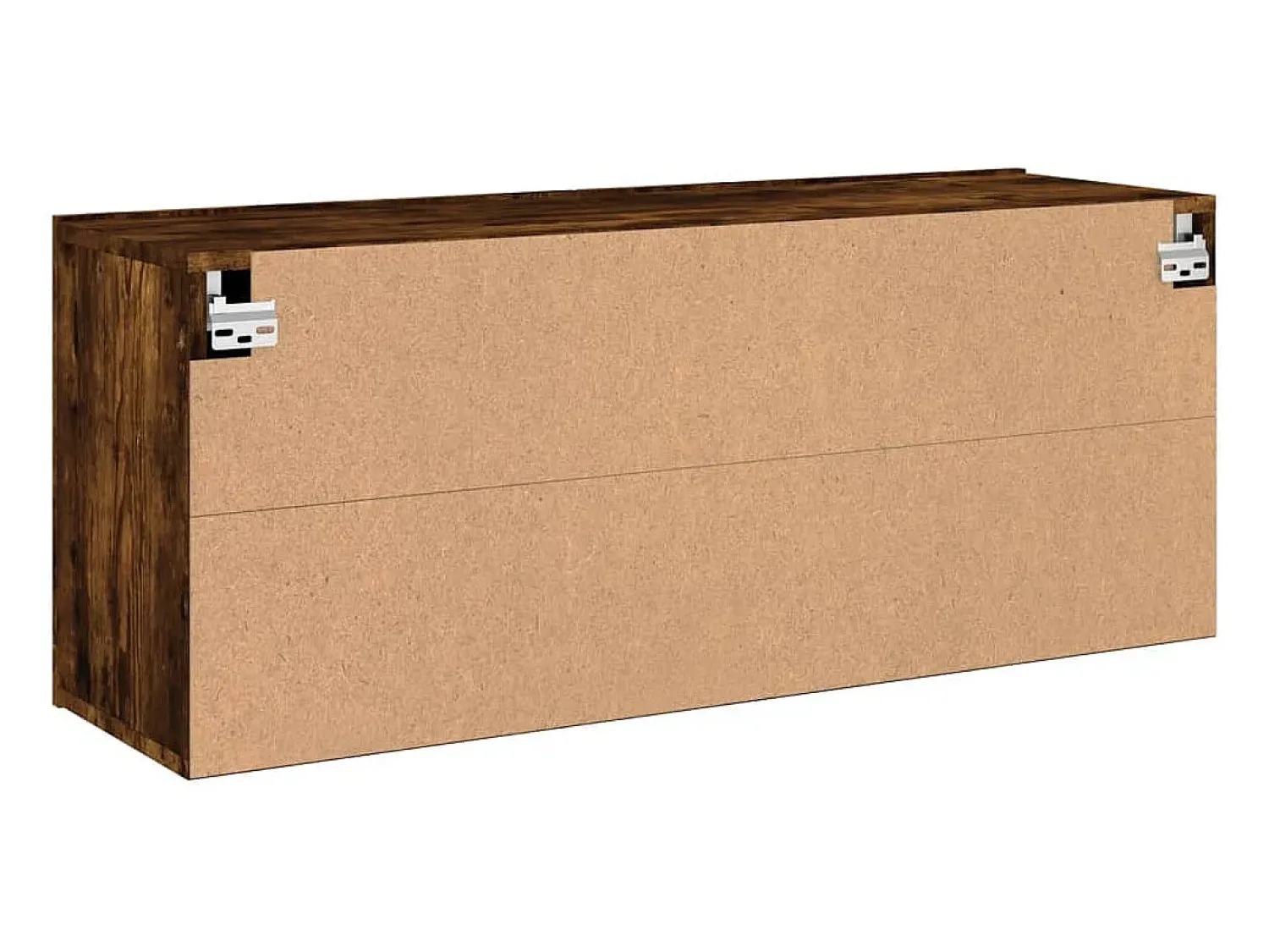 Móvel De Tv*Helloshop26 Móvel TV multimídia Estante TV aparador TV sala de jantar sala de estar quarto parede carvalho fumê 100 x 30 x 41 cm marrom 02_0028121 Castanho