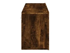Móvel De Tv*Helloshop26 Móvel TV multimídia Estante TV aparador TV sala de jantar sala de estar quarto parede carvalho fumê 100 x 30 x 41 cm marrom 02_0028121 Castanho
