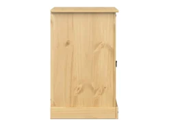 Móvel De Tv|Helloshop26 Móvel TV multimídia Estante TV Aparador TV Sala de jantar Sala de estar Quarto HiFi Corona 60 x 50 x 82 cm Madeira maciça de pinho marrom 02_0025428 Castanho