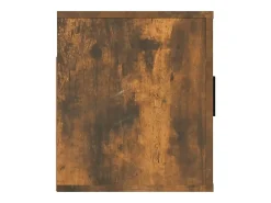 Móvel De Tv*Helloshop26 Móvel TV multimídia Estante TV aparador TV sala de jantar sala de estar quarto parede carvalho fumê 80 x 345 x 40 cm marrom 02_0028141 Castanho