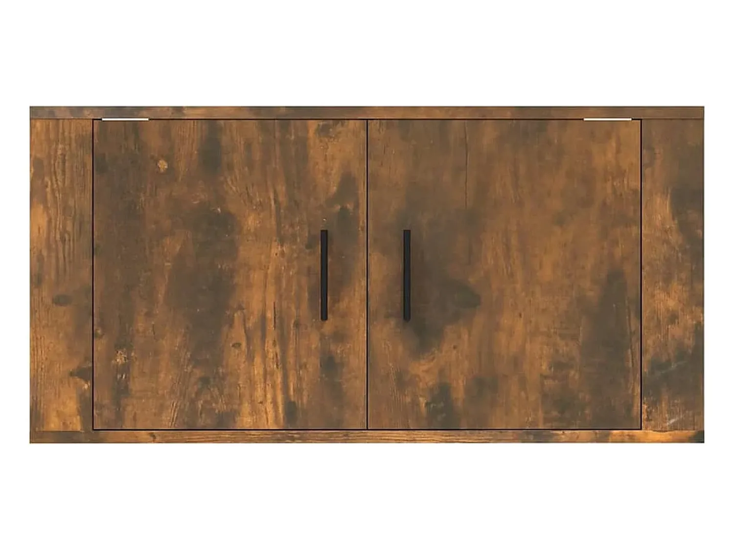 Móvel De Tv*Helloshop26 Móvel TV multimídia Estante TV aparador TV sala de jantar sala de estar quarto parede carvalho fumê 80 x 345 x 40 cm marrom 02_0028141 Castanho