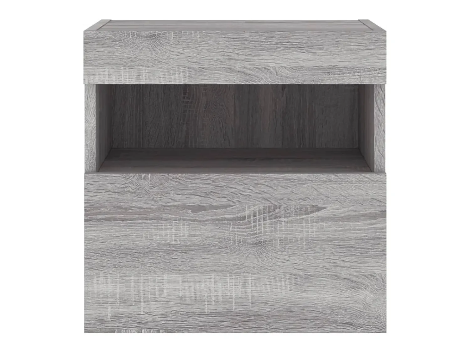 Móvel De Tv*Helloshop26 Móvel TV multimídia Estante TV aparador TV sala de jantar sala de estar quarto parede com luzes LED sonoma 40 x 30 x 40 cm cinza 02_0028046 Cinzento