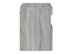 Móvel De Tv*Helloshop26 Móvel TV multimídia Estante TV aparador TV sala de jantar sala de estar quarto parede com luzes LED sonoma 40 x 30 x 40 cm cinza 02_0028046 Cinzento