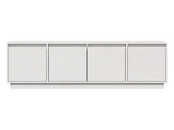 Helloshop26 Móvel TV multimídia Estante TV Aparador TV Sala de jantar Sala de estar Quarto 156 x 37 x 45 cm Madeira maciça de pinho 02_0026040^ Móvel De Tv