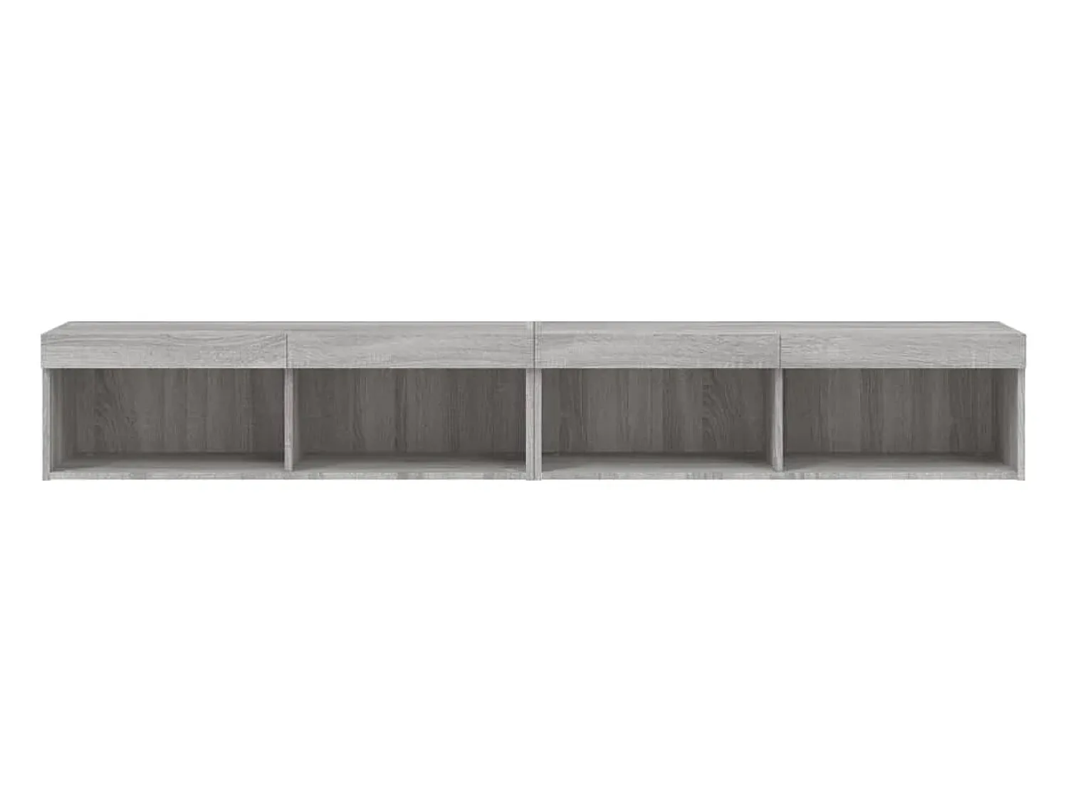 Móvel De Tv*Helloshop26 Móvel TV multimídia prateleira TV aparador sala de jantar sala de estar quarto com luzes LED 2 peças sonoma 100 x 30 x 30 cm cinza 02_0028880 Cinzento