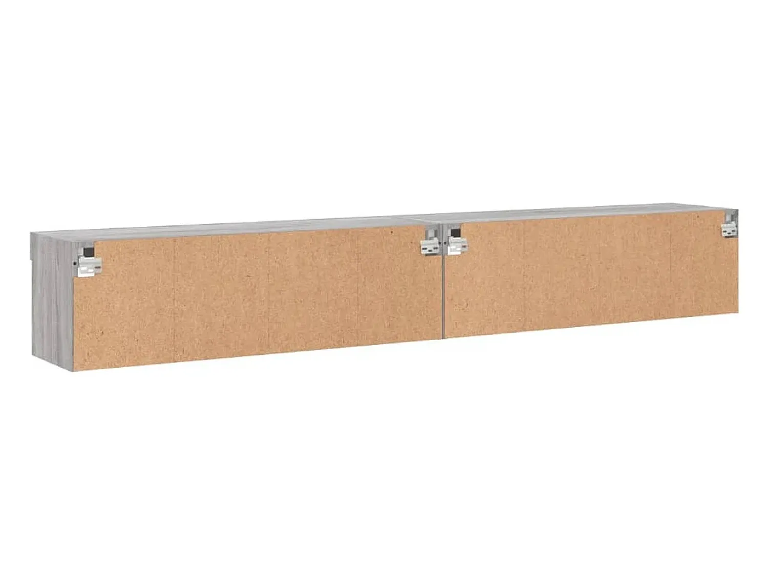 Móvel De Tv*Helloshop26 Móvel TV multimídia prateleira TV aparador sala de jantar sala de estar quarto com luzes LED 2 peças sonoma 100 x 30 x 30 cm cinza 02_0028880 Cinzento