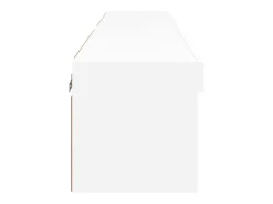 Móvel De Tv*Helloshop26 Móvel TV multimídia prateleira TV aparador sala de jantar sala de estar quarto com luzes LED 2 peças 60 x 30 x 30 cm 02_0028843 Branco