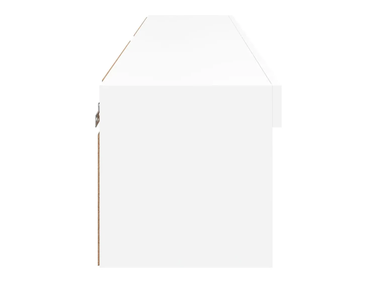 Móvel De Tv*Helloshop26 Móvel TV multimídia prateleira TV aparador sala de jantar sala de estar quarto com luzes LED 2 peças 60 x 30 x 30 cm 02_0028843 Branco