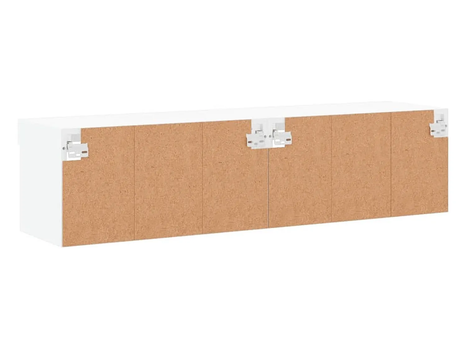 Móvel De Tv*Helloshop26 Móvel TV multimídia prateleira TV aparador sala de jantar sala de estar quarto com luzes LED 2 peças 60 x 30 x 30 cm 02_0028843 Branco