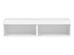 Móvel De Tv*Helloshop26 Móvel TV multimídia prateleira TV aparador sala de jantar sala de estar quarto com luzes LED 2 peças 60 x 30 x 30 cm 02_0028843 Branco