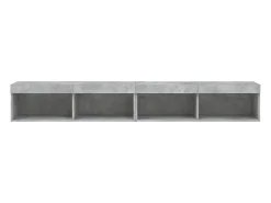 Helloshop26 Móvel TV multimídia prateleira TV aparador sala de jantar sala de estar quarto com luzes LED 2 peças 100 x 30 x 30 cm cinza 02_0028829^ Móvel De Tv