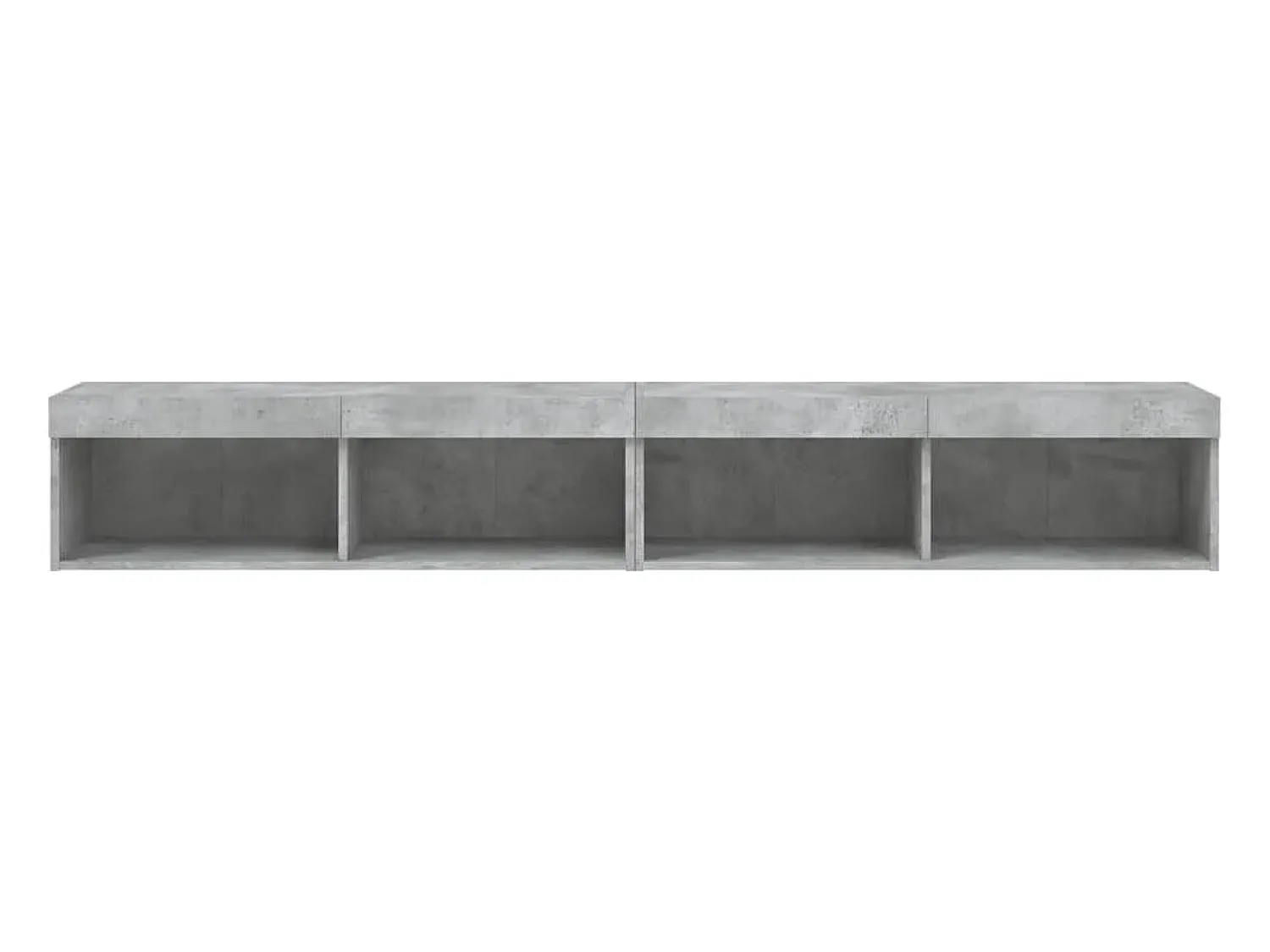Helloshop26 Móvel TV multimídia prateleira TV aparador sala de jantar sala de estar quarto com luzes LED 2 peças 100 x 30 x 30 cm cinza 02_0028829^ Móvel De Tv