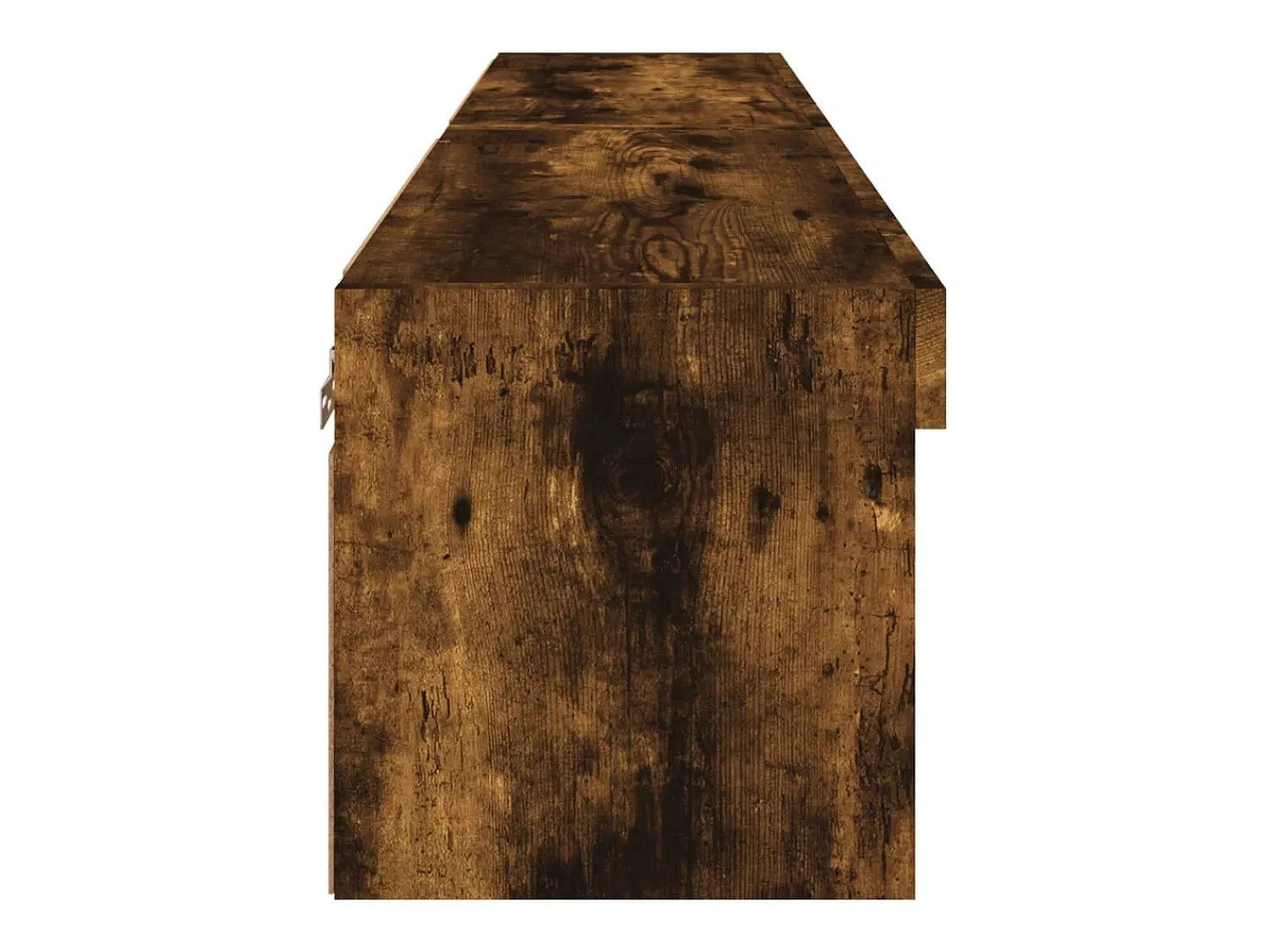Móvel De Tv*Helloshop26 Móvel TV multimídia prateleira TV aparador sala de jantar sala de estar quarto com luzes LED 2 peças carvalho defumado 60 x 30 x 30 cm marrom 02_0028868 Castanho