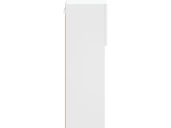Clearance Helloshop26 Móvel TV multimídia prateleira TV aparador sala de jantar sala de estar quarto com luzes LED 2 peças 305 x 30 x 90 cm 02_0028836 Branco