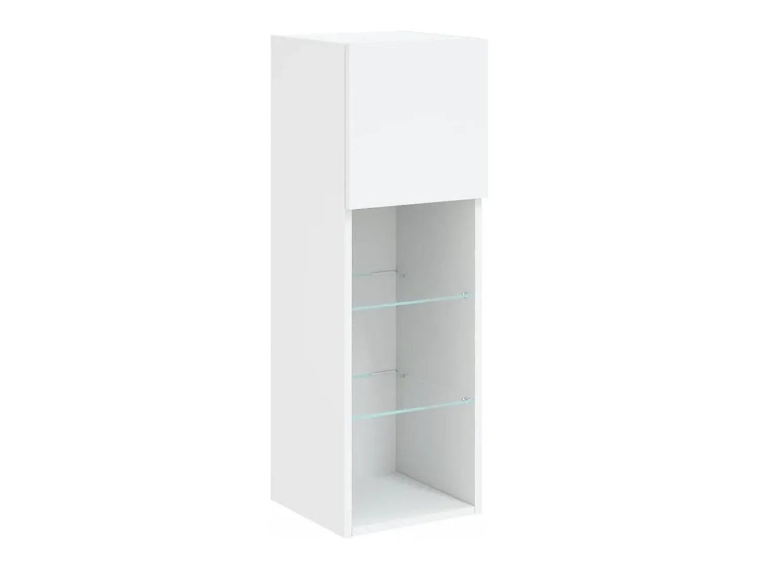 Clearance Helloshop26 Móvel TV multimídia prateleira TV aparador sala de jantar sala de estar quarto com luzes LED 2 peças 305 x 30 x 90 cm 02_0028836 Branco