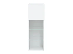 Clearance Helloshop26 Móvel TV multimídia prateleira TV aparador sala de jantar sala de estar quarto com luzes LED 2 peças 305 x 30 x 90 cm 02_0028836 Branco