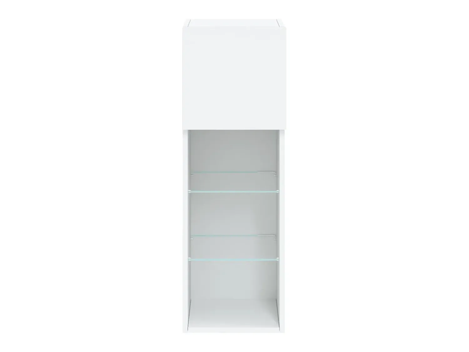 Clearance Helloshop26 Móvel TV multimídia prateleira TV aparador sala de jantar sala de estar quarto com luzes LED 2 peças 305 x 30 x 90 cm 02_0028836 Branco