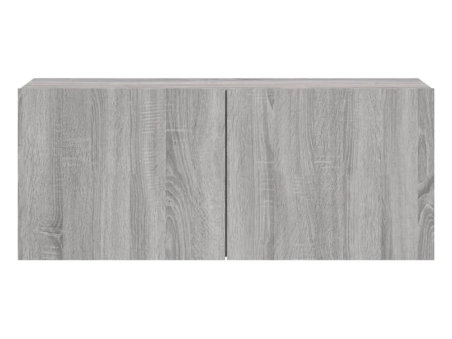 Móvel De Tv|Helloshop26 Móvel TV multimídia prateleira TV aparador sala de jantar sala de estar quarto parede sonoma 100 x 30 x 41 cm cinza 02_0028173 Cinzento