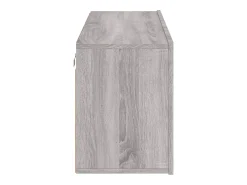 Móvel De Tv|Helloshop26 Móvel TV multimídia prateleira TV aparador sala de jantar sala de estar quarto parede sonoma 100 x 30 x 41 cm cinza 02_0028173 Cinzento