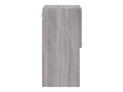 Helloshop26 Móvel TV multimídia prateleira TV aparador sala de jantar sala de estar quarto com luzes LED 2 peças sonoma 305 x 30 x 60 cm cinza 02_0028882^ Móvel De Tv