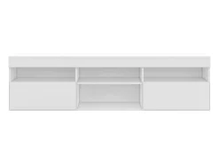 New Móvel TV Oshi Sala 2 Portas 4 Prateleiras 175x48x35 cm Branco