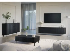 Móvel TV suspenso 4 portas 187x36 cm^ Móvel De Tv