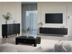 Móvel TV suspenso 4 portas 187x36 cm^ Móvel De Tv