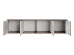 Móvel De Tv* Móvel TV suspenso 4 portas 187x36 cm Bege