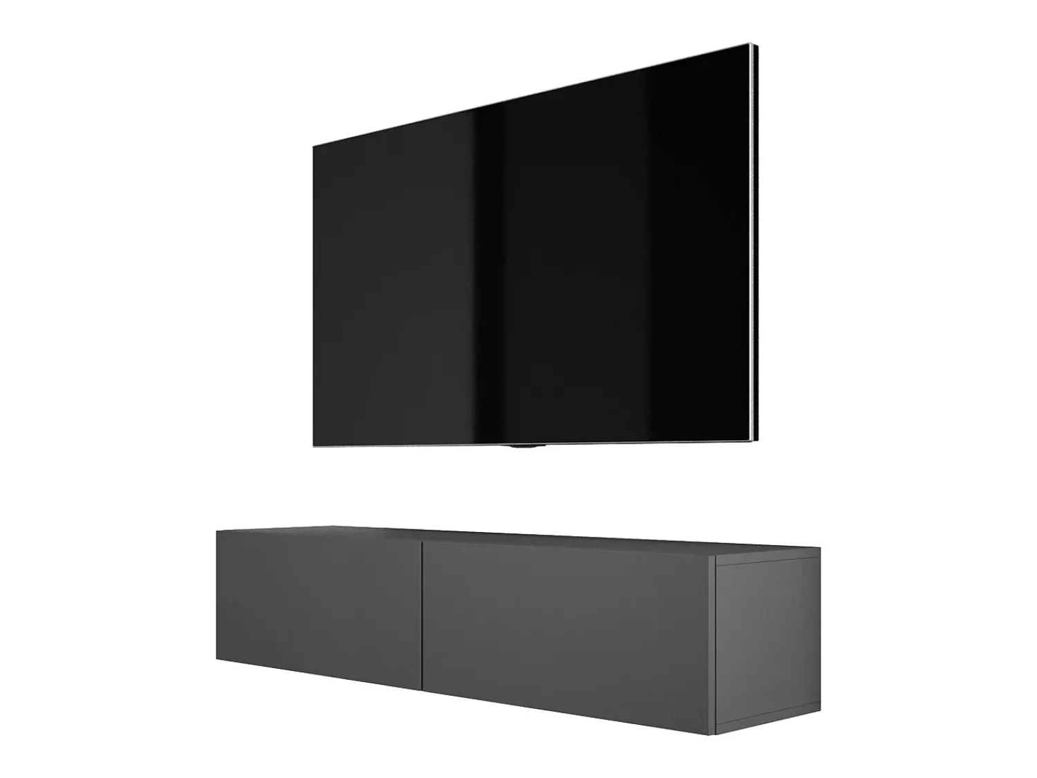 Móvel TV suspenso, 140 x 34 x 32 cm, Antracite^ Móvel De Tv