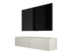 Outlet Móvel TV suspenso, 140 x 34 x 32 cm, Caxemira Bege