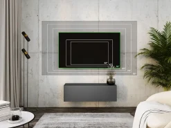 Móvel De Tv| Móvel TV suspenso, 100 x 34 x 32 cm, Antracite Cinzento