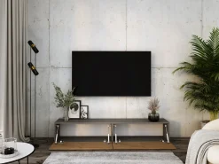 Best Móvel TV suspenso, 170 x 34 x 32 cm, Antracite / carvalho Lancelot Cinzento