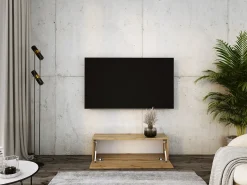 Móvel TV suspenso, 100 x 34 x 32 cm, Carvalho Wotan^ Móvel De Tv