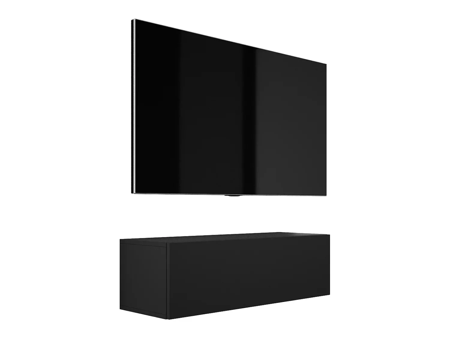 Móvel TV suspenso, 100 x 34 x 32 cm, Fosco^ Móvel De Tv