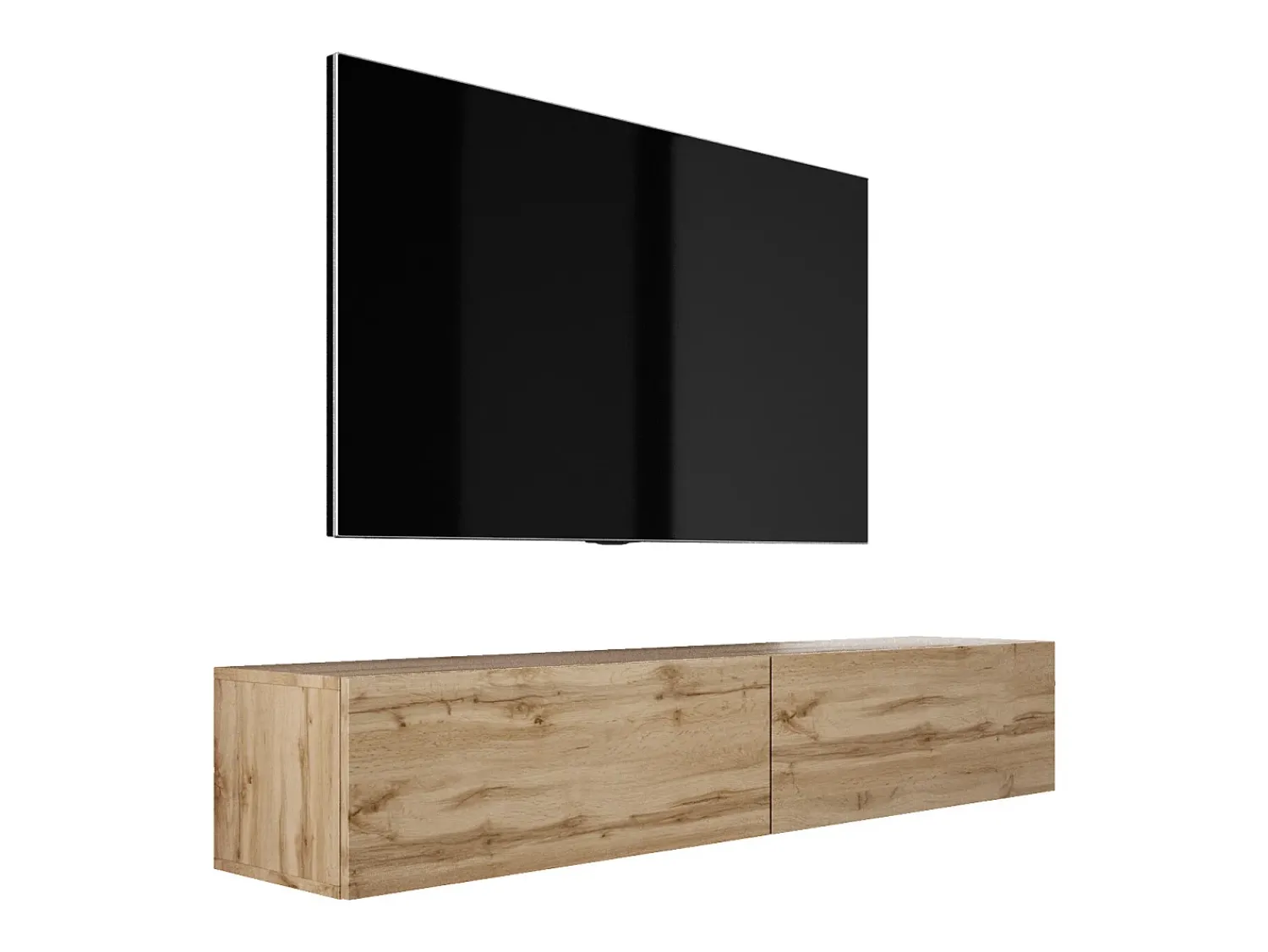 Móvel De Tv* Móvel TV suspenso, 170 x 34 x 32 cm, Carvalho Wotan Castanho