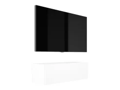 Móvel De Tv* Móvel TV suspenso, 100 x 34 x 32 cm, Fosco Branco
