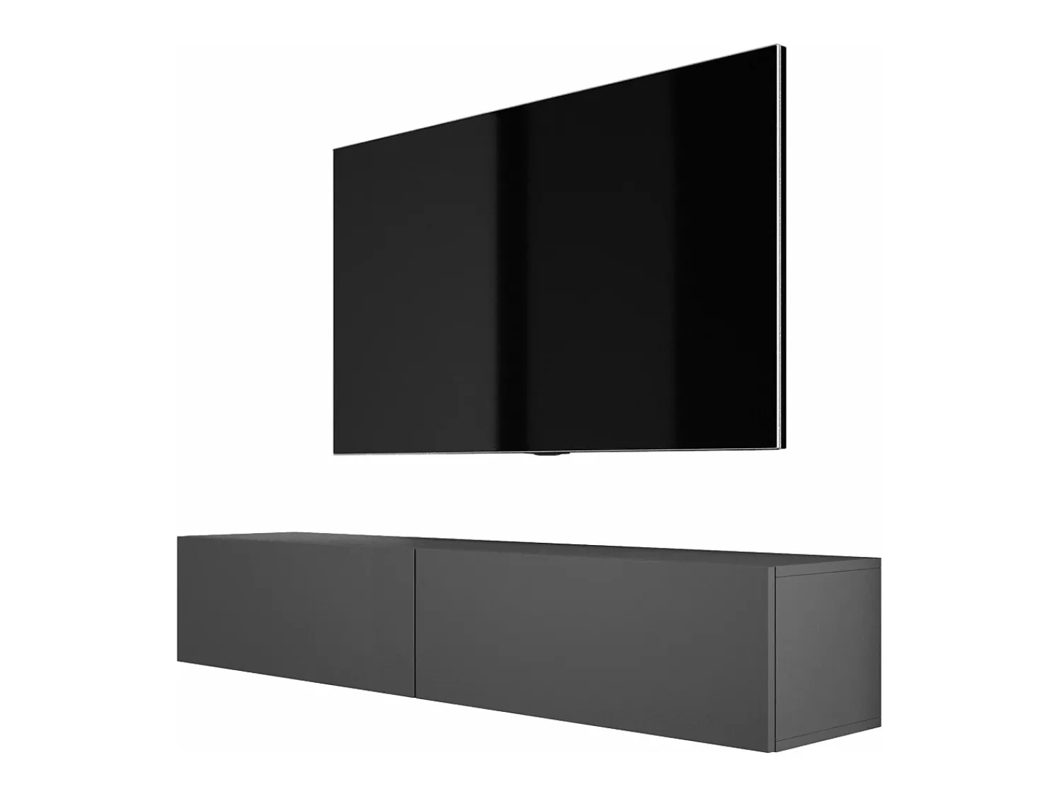 Móvel De Tv* Móvel TV suspenso, 170 x 34 x 32 cm, Antracite Cinzento