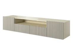 Hot Móvel TV suspenso com 2 portas e 2 gavetas 200x45 cm Branco