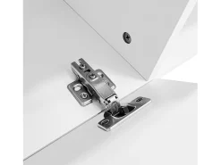 ModernLuxe Móvel TV suspenso 160cm - 1 compartimento aberto e 2 portas articuladas - aspecto brilhante -^ Móvel De Tv