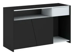 Móvel De Tv* Móvel TV TexGen /Cinza 2 Portas, 1 Gaveta 113x67x40 cm Preto