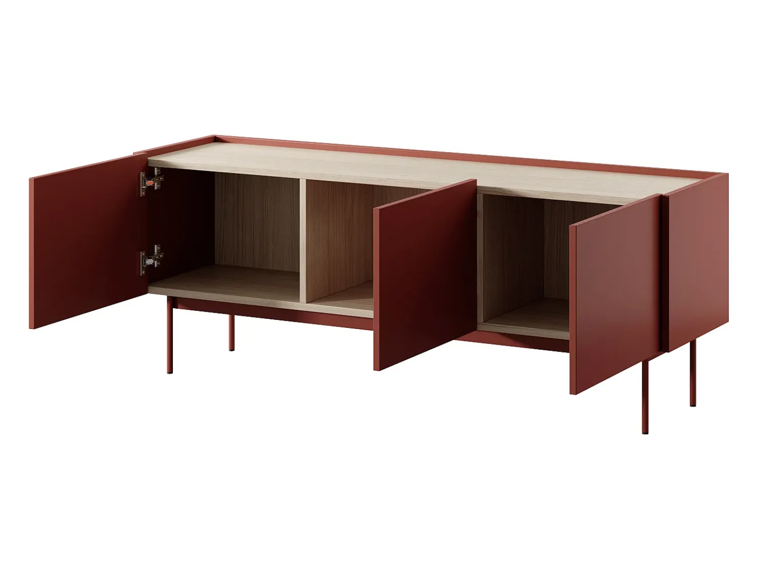 Móvel TV, Tijolo, TOP: Carvalho Linea, 144 x 55 x 37 cm^ Móvel De Tv