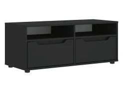 Móvel De Tv|vidaxl Móvel TV VISNES derivados de madeira 100x40x38 cm Preto