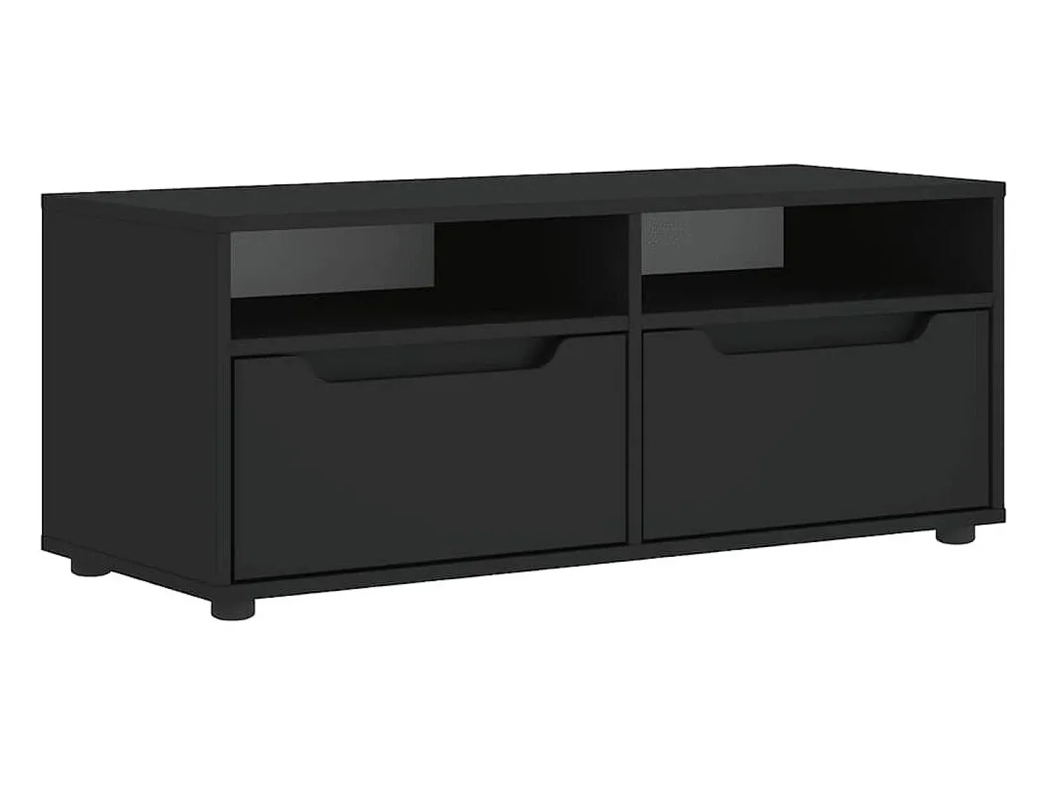 Móvel De Tv|vidaxl Móvel TV VISNES derivados de madeira 100x40x38 cm Preto