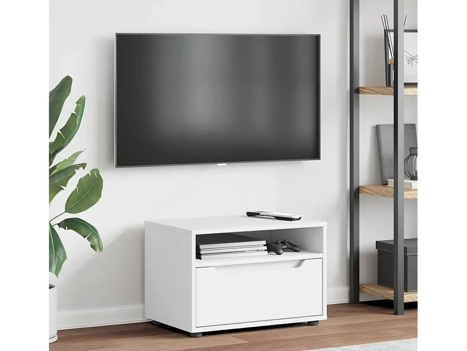 vidaxl Móvel TV VISNES derivados de madeira 60x40x38 cm^ Móvel De Tv