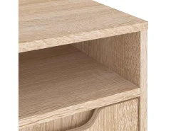 Móvel De Tv*vidaxl Móvel TV VISNES derivados madeira carvalho sonoma 100x40x38 cm Natural claro