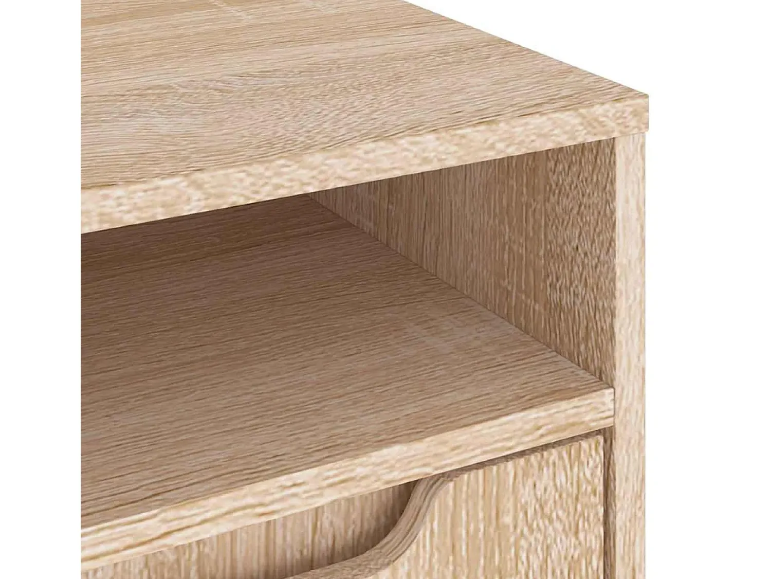 Móvel De Tv*vidaxl Móvel TV VISNES derivados madeira carvalho sonoma 100x40x38 cm Natural claro