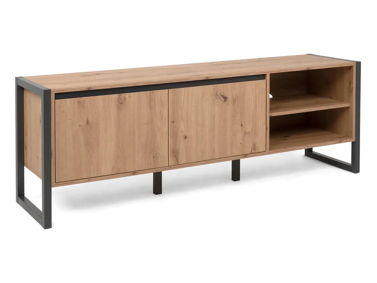 Móvel TV 160x55x40 cm antracite natural^ Móvel De Tv