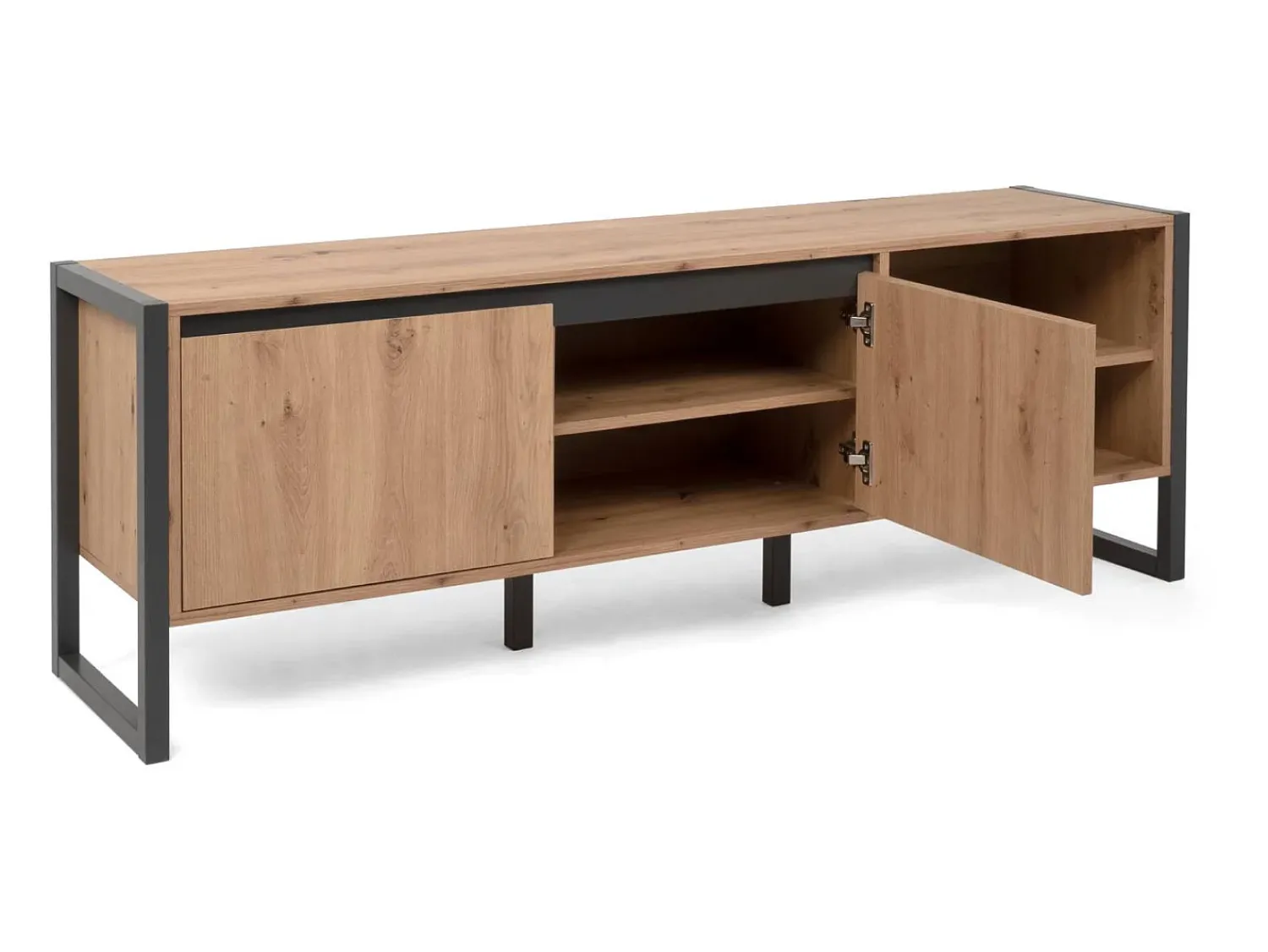 Móvel TV 160x55x40 cm antracite natural^ Móvel De Tv