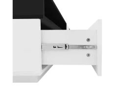 Móvel De Tv*Hauss Spole Móvel TV 170x38x42,3 cm com gaveta, porta e prateleira aberta, + preto Branco