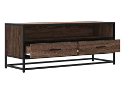 vidaxl Móvel TV 100x34,5x40 cm deriv. madeira/metal carvalho^ Móvel De Tv